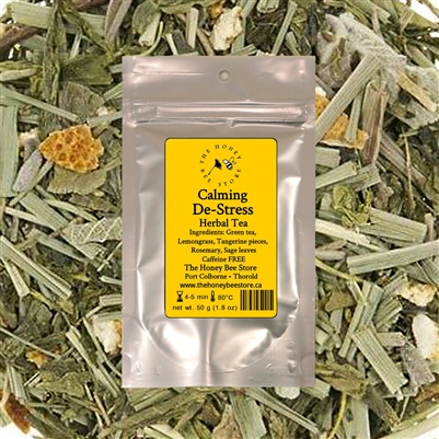 Calming De-Stress Herbal Tea - The Honey Bee Store, Metropolitan tea Canada.