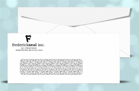 #9 Window Envelopes, security tint, 1 color print (black), # 11036TP