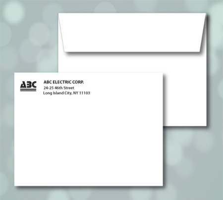 A-6 Announcement Envelopes, 1 color print (Black), Item # 50060P