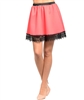 Coral Black Skirt