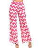 Fuchsia White Palazzo Pants