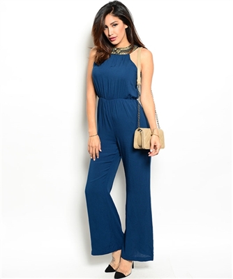 Navy Romper