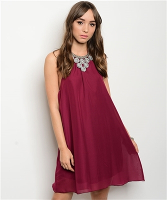 Wine Tunic Dress