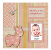 Darling Baby Photo/Clock Frame- Baby Girl