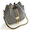 Houndstooth Shoulder Bag