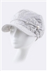 White Pearls and Bow Fashion Hat