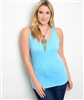 Blue Racerback Tank Top