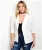 Ivory Plus Size  Blazer