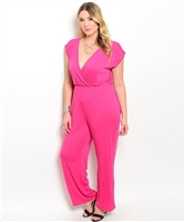 Fucshia Plus Size Jumpsuit