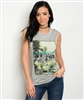 California Dreaming Gray Tank Top