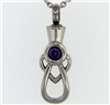 Teardrop and Heart Angel Cremation Pendant (Chain Sold Separately)