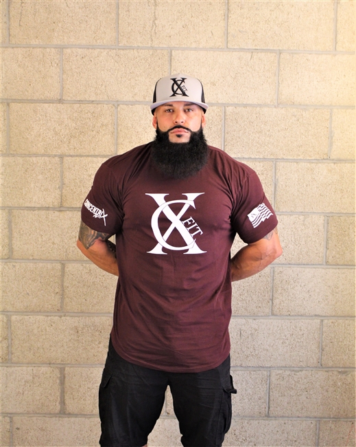 CXFit Henley Maroon