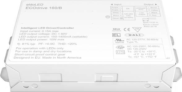 ECOdrive 160 B - eldoLEDLED Driver Terminal Connection LED Lighting