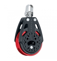 57 mm Ratchet Block â€” Swivel, Red Sheave