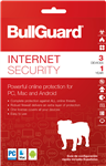 BullGuard Internet Security 2018 Activation Card 1 Year / 3 Devices English/French  -MAC/WIN/ANDRIOD -Commercial -BOX