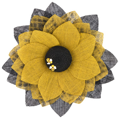 Burlap Sunflower Wreath