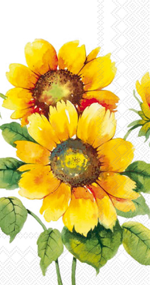 Colourful Sunflowers Guest Towel