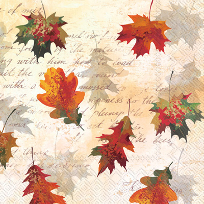 Falling Leaves Cocktail Napkin