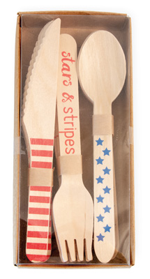 Eat Drink Host All American Birch Utensil Set