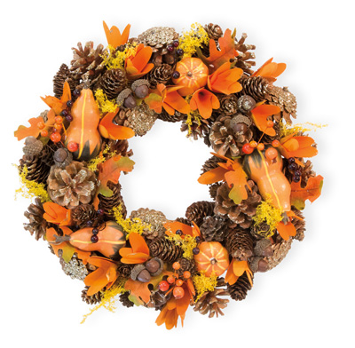 Sparkle Gourds & Berries Wreath