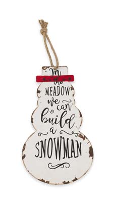 In The Meadow Snowman Sign