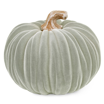 Large Velvet Pumpkin Grey