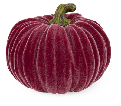 Large Velvet Pumpkin Burgundy