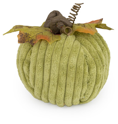 Green Chenille Pumpkin