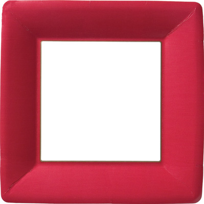 Classic Linen Red Dinner Paper Plates