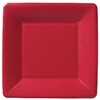 Classic Linen Red Dessert Paper Plates