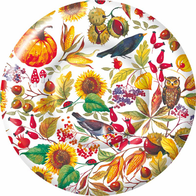 Autunno Bellino Dessert Paper Plates