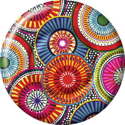 Be-Spoked Round Paper Dessert Plates