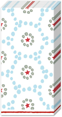 Winter Dotty Light Blue Pocket Tissues