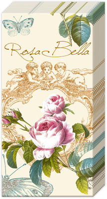 Rose de Printemps Cream Pocket Tissues