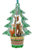 Santoro Woodland Animals Tree Bauble Card