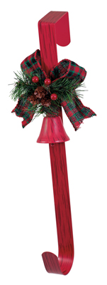 One Bell Rustic Red Wreath Hanger