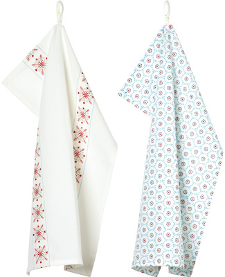 Winter Dotty Tea Towel Set