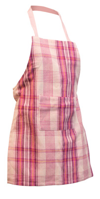 Pink Plaid Child Apron