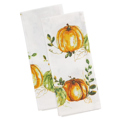 Pumpkin Harvest Tea Towels