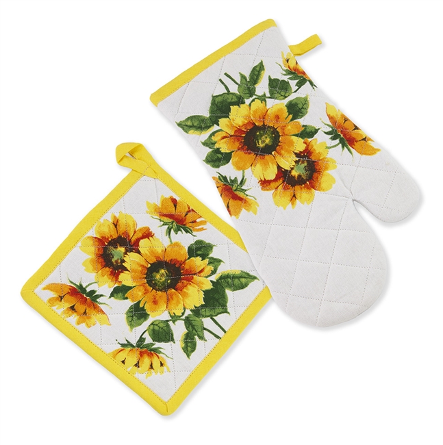 Colourful Sunflowers Potholder