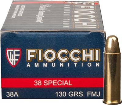 FIOCCHI 38 SPECIAL 130gr FULL METAL JACKET