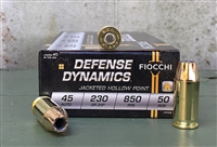 FIOCCHI 45 AUTO 230gr JHP 50rd BOX