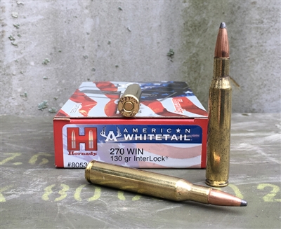 HORNADY AMERICAN WHITETAIL 270 WIN 130gr InterLock 20rd BOX