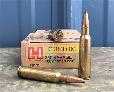 HORNADY 250 SAVAGE 100gr InterLock 20rd BOX