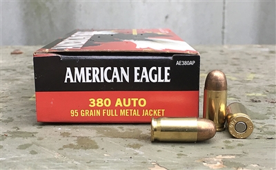 FEDERAL AMERICAN EAGLE 380 ACP FMJ 50rd BOX