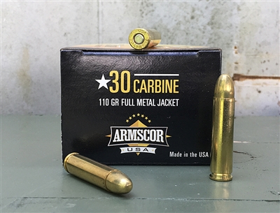 ARMSCOR USA 30 CARBINE 110gr FMJ 50rd BOX