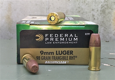 FEDERAL BALLISTICLEAN 9mm FRANGIBLE RHT