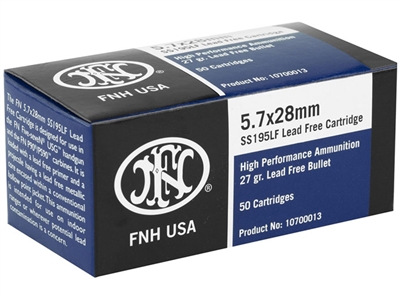 FN 5.7x28mm SS195LF 27gr LEAD FREE