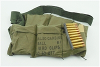 30 CARBINE LAKE CITY M1 BALL 120rd BANDOLEER