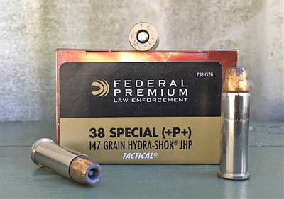 FEDERAL 38 SPECIAL +P+ 147gr HYDRA-SHOK JHP 50rd BOX